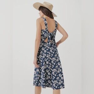 Pact Floral Blue Dress